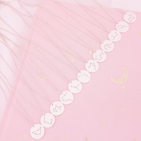 Przejdź do produktu Naszyjnik srebrny KONSTELACJE ZNAKÓW ZODIAKU