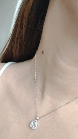 Przejdź do produktu Naszyjnik srebrny KATE