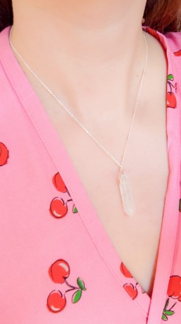 Przejdź do produktu Naszyjnik srebrny z KRYSZTAŁEM GÓRSKIM