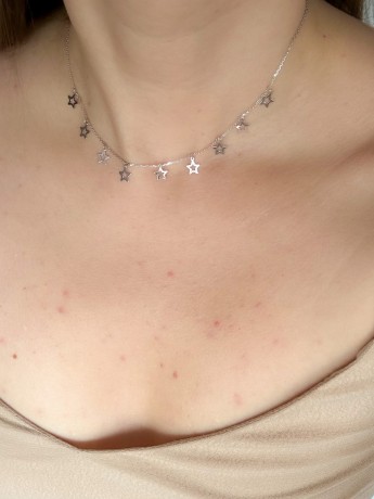 Przejdź do produktu Naszyjnik srebrny STARS 