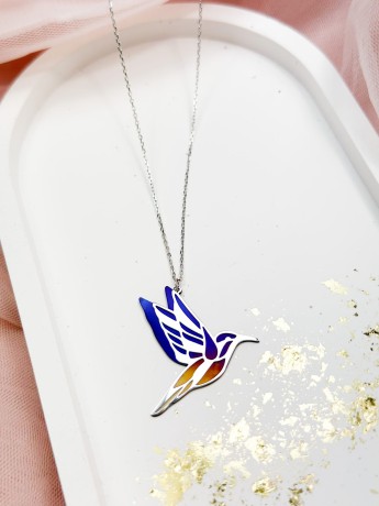 Przejdź do produktu Naszyjnik srebrny KOLIBER z tytanem