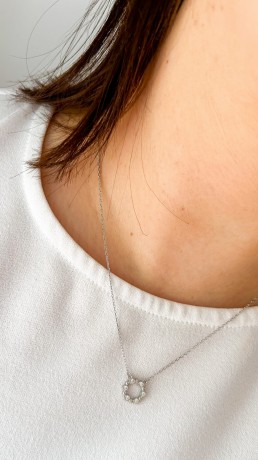 Przejdź do produktu Naszyjnik srebrny KARMA DOTS