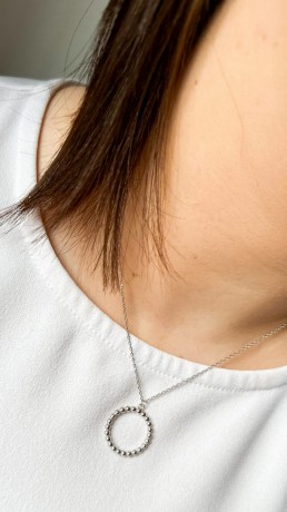 Przejdź do produktu Naszyjnik srebrny SILVER DOTS