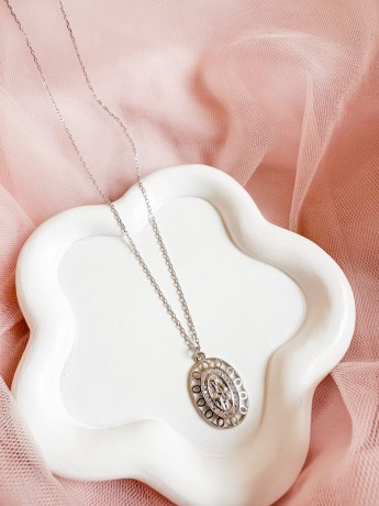 Przejdź do produktu Naszyjnik srebrny z medalikiem 