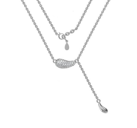Przejdź do produktu Naszyjnik srebrny krople CRYSTALINE