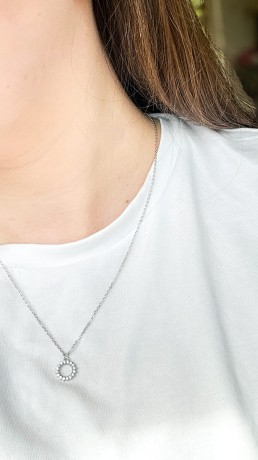 Przejdź do produktu Naszyjnik srebrny KARMA 