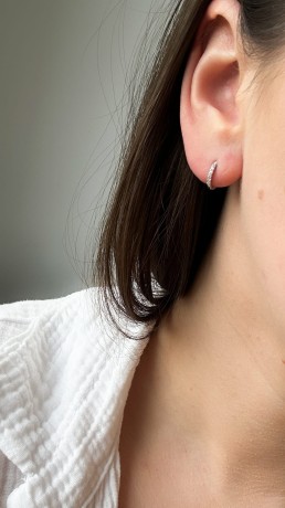 Przejdź do produktu Kolczyki srebrne kółka GLOW