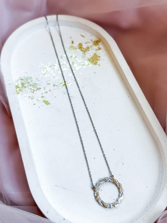 Przejdź do produktu Naszyjnik srebrny Karma Flow