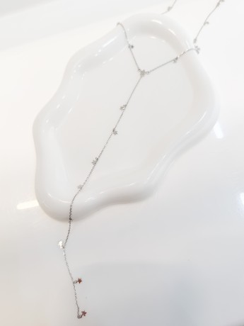 Przejdź do produktu Naszyjnik srebrny krawatka z gwiazdkami STARLINE