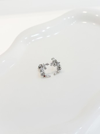 Przejdź do produktu Kolczyki srebrne księżyc MOON CRYSTAL