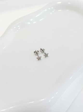 Przejdź do produktu Kolczyki srebrne LITTLE STAR 