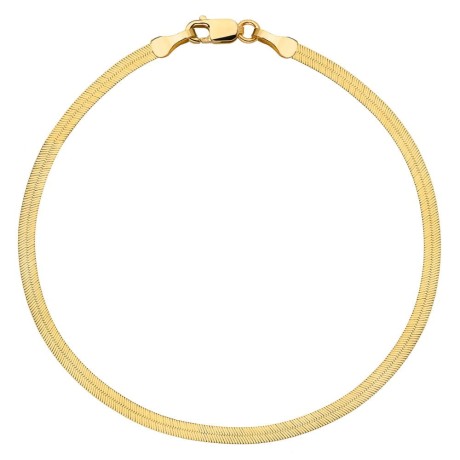 Przejdź do produktu Łańcuszek srebrny taśma GOLDIE - pozłacany