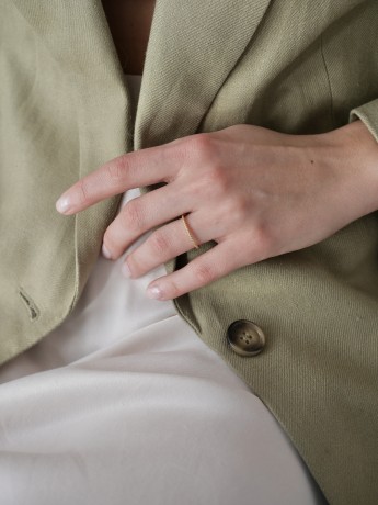 Przejdź do produktu Pierścionek srebrny BLUSHIE - pozłacany