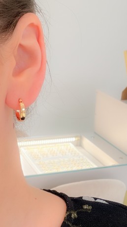 Przejdź do produktu Kolczyki srebrne koła RAVELLO mini - pozłacane