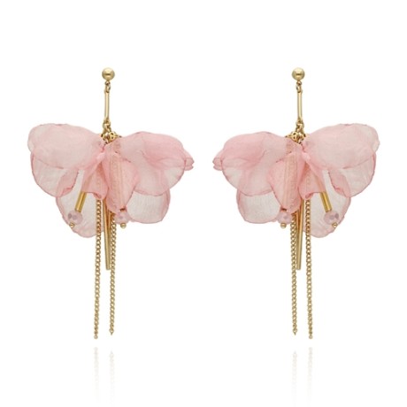 Przejdź do produktu Kolczyki jedwabne róż SORA