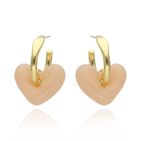 Przejdź do produktu Kolczyki z sercami MELI