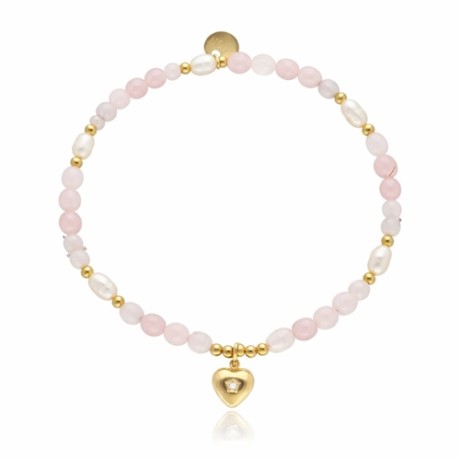 Przejdź do produktu Bransoletka z kamieni naturalnych z sercem RUMI