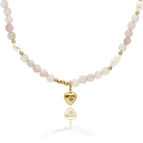 Przejdź do produktu Naszyjnik z kamieni naturalnych z sercem RUMI