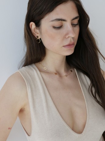 Przejdź do produktu Naszyjnik srebrny LOU - pozłacany